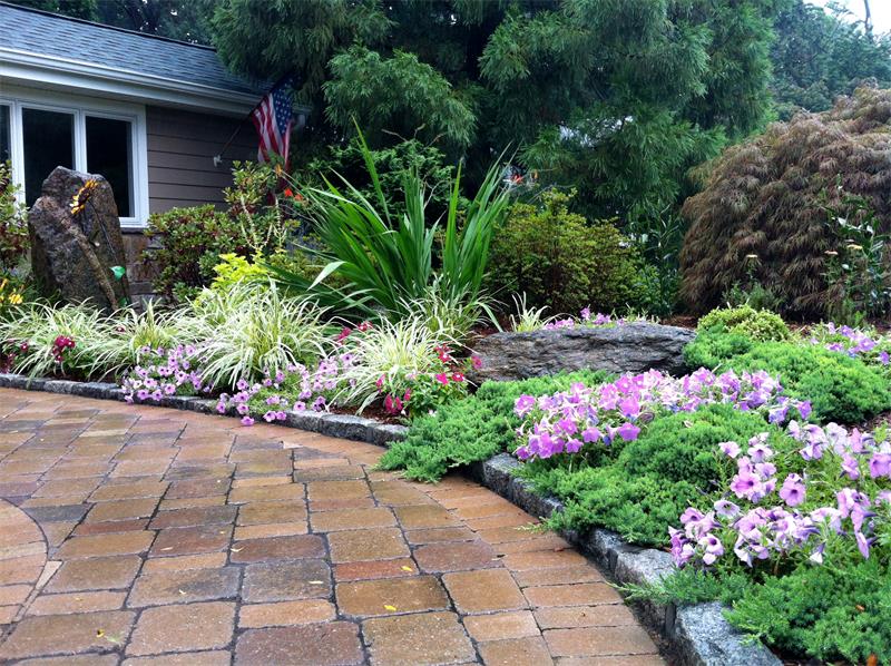 Retaining Wall, Steps, Walkway, Planting Enhancements 