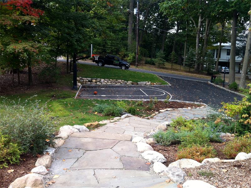 Driveway, Retaining Wall, Steps, Walkway, Planting Enhancements 